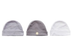 Playette 3 pack Essential Knitted Caps - Grey