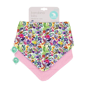 All4Ella Bandana Bibs 2pk - Bright Floral