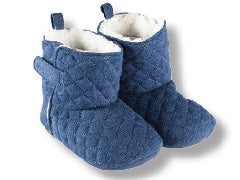 Playette Amelia Quilted Boots - Navy