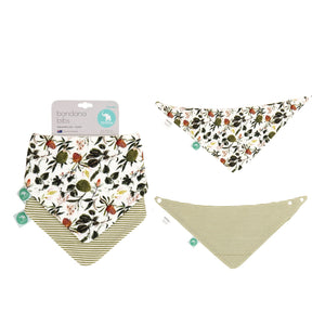 All4Ella Bandana Bibs 2pk - Aussie Flower