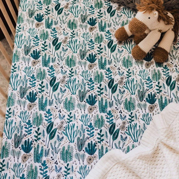 Snuggle Hunny Fitted Cot Sheet - Patterned