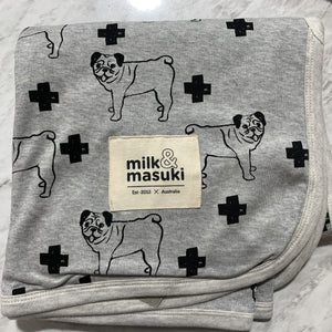 Milk & Masuki Deluxe Blanket - Pug