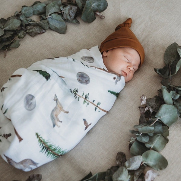 Snuggle Hunny Organic Muslin Wrap Print