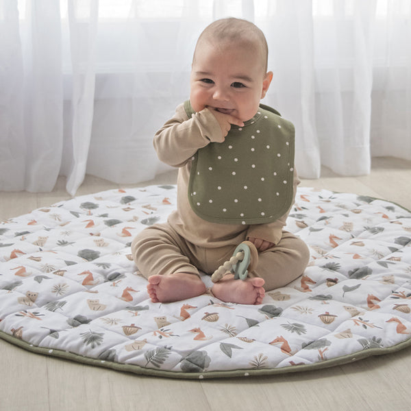 Living Textiles 2pk Baby Bibs - Forest Retreat