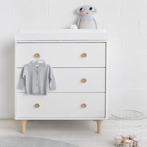Babyletto Lolly Changer Dresser White/Natural (ex display)