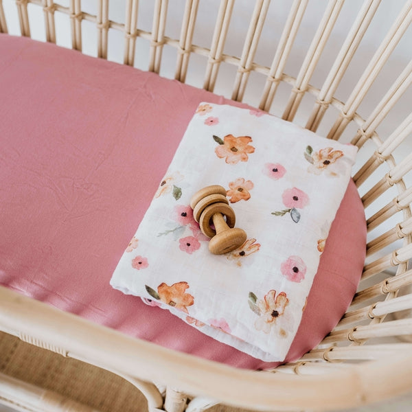 Snuggle Hunny Fitted Bassinet Sheet/Change Mat Cover