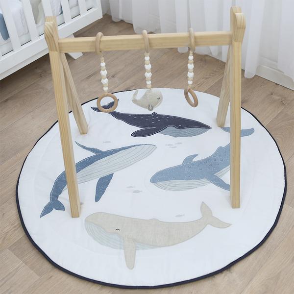 Lolli Living Oceania Round Play Mat with Milestone Card