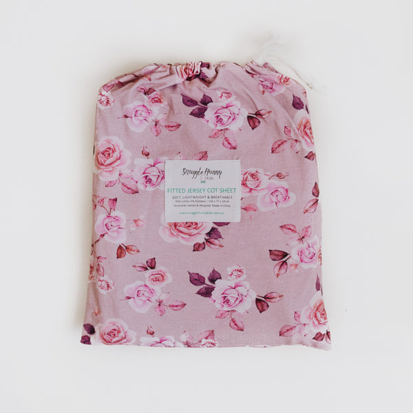 Snuggle Hunny Fitted Cot Sheet - Patterned