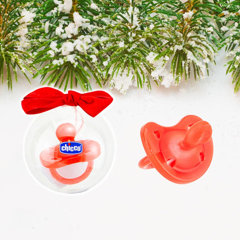 Chicco Physio Soft Soother 0-6m Red Christmas Gift
