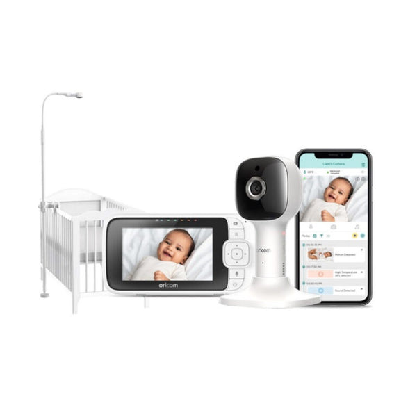 Oricom 4.3" Smart HD Nursery Pal Skyview Baby Monitor with Cot Stand OBH643P