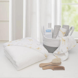 Living Textiles 5pc Bath Gift Set - Noah/Grey Stars