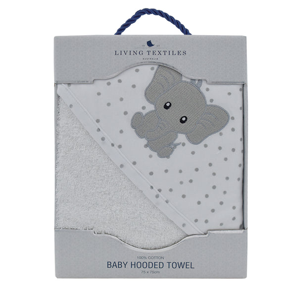 Living Textiles Hooded Towel - Elephant
