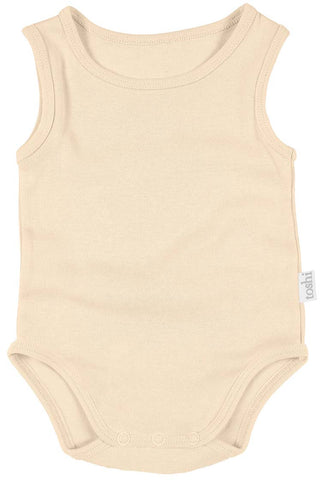 Toshi Dreamtime Organic Onesie Singlet Almond