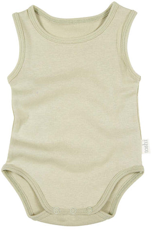 Toshi Dreamtime Organic Onesie Singlet Thyme