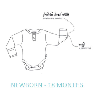 Snuggle Hunny Eucalypt Long Sleeve Bodysuit