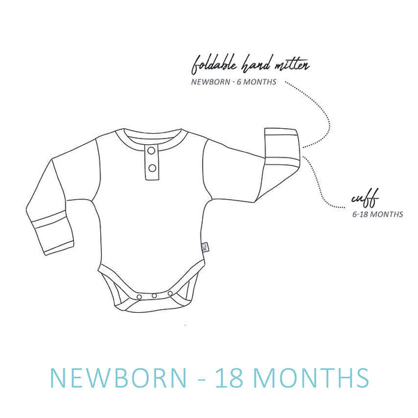 Snuggle Hunny Eucalypt Long Sleeve Bodysuit