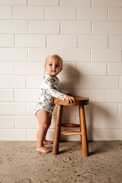 Snuggle Hunny Eucalypt Long Sleeve Bodysuit