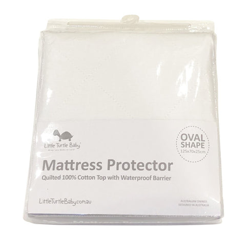 Little Turtle Baby Oval Mattress Protector