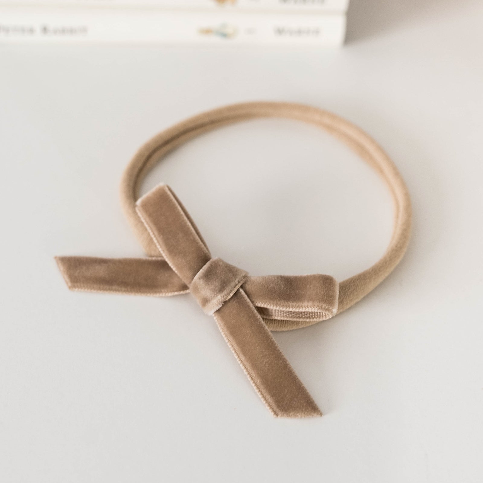 Snuggle Hunny Velvet Petite Bow Headband