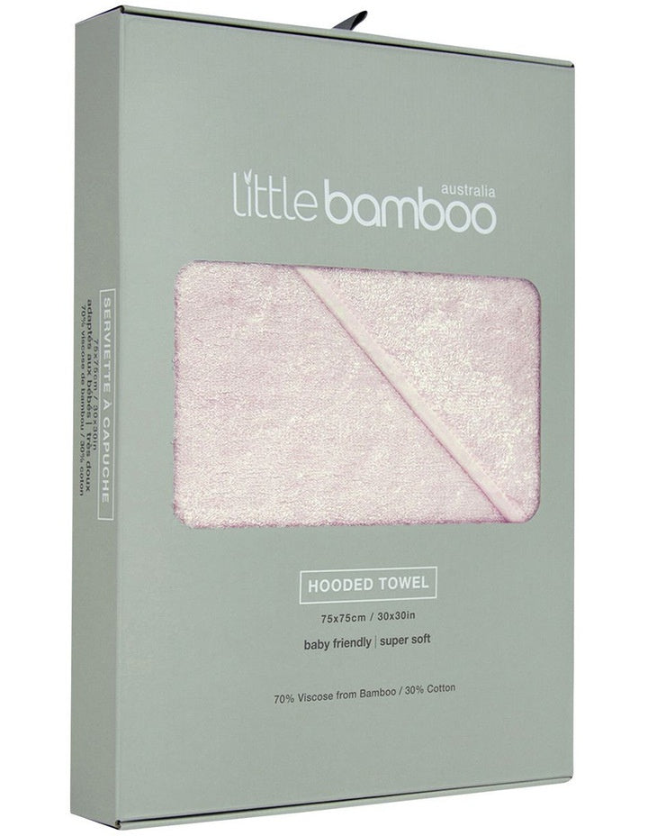 Little Bamboo Hooded Towel - Dusty Pink