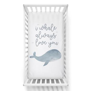 Lolli Living Oceania Fitted sheet - Whale Love You