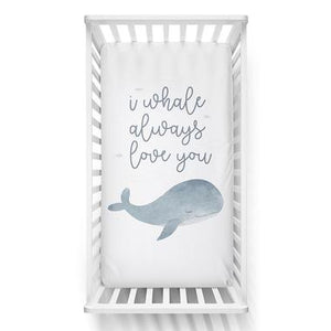 Lolli Living Oceania Fitted sheet - Whale Love You