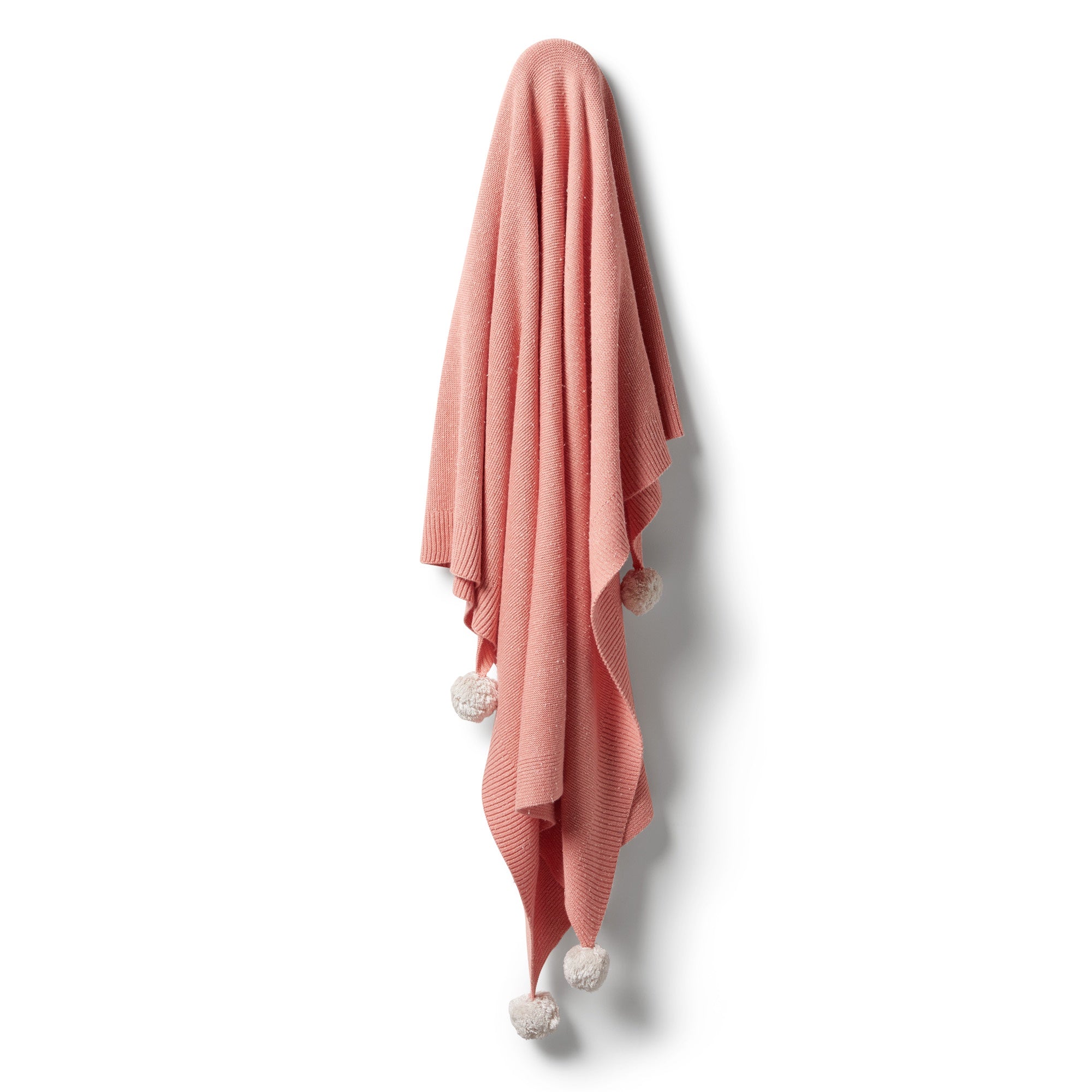 Wilson & Frenchy Knitted Blanket - Flamingo Fleck