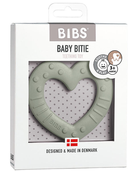 BIBS Baby Bitie Heart - Sage