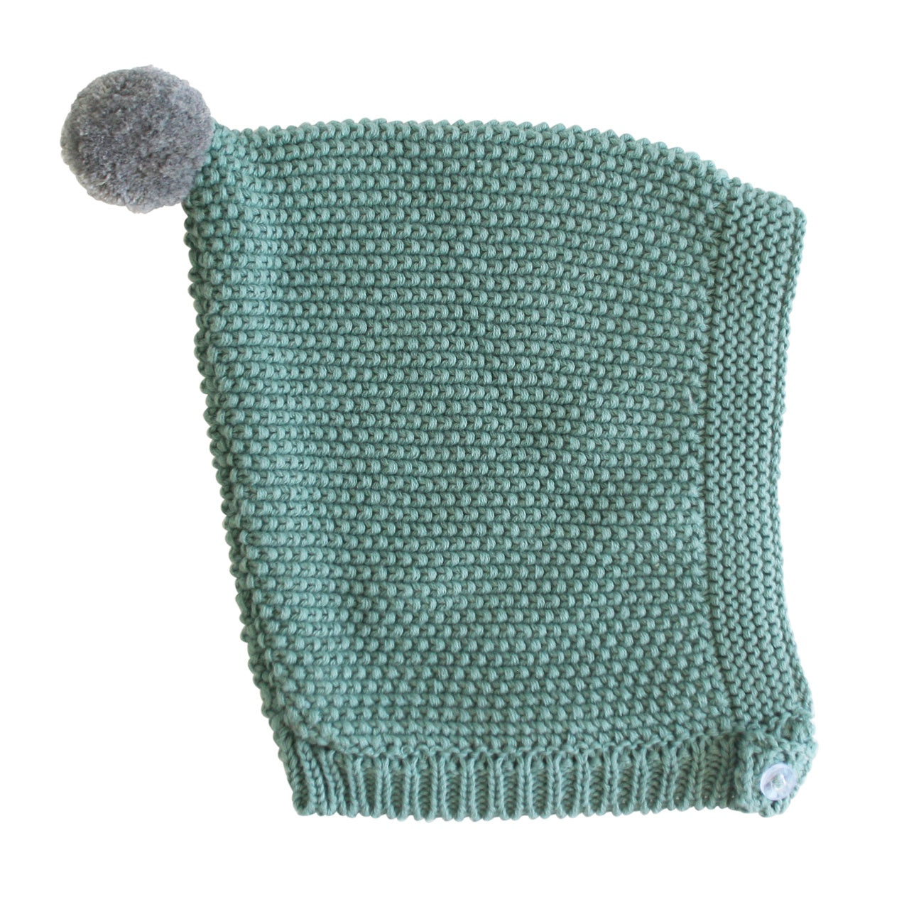 Alimrose Pom Pom Pixie Hat - Sage & Grey