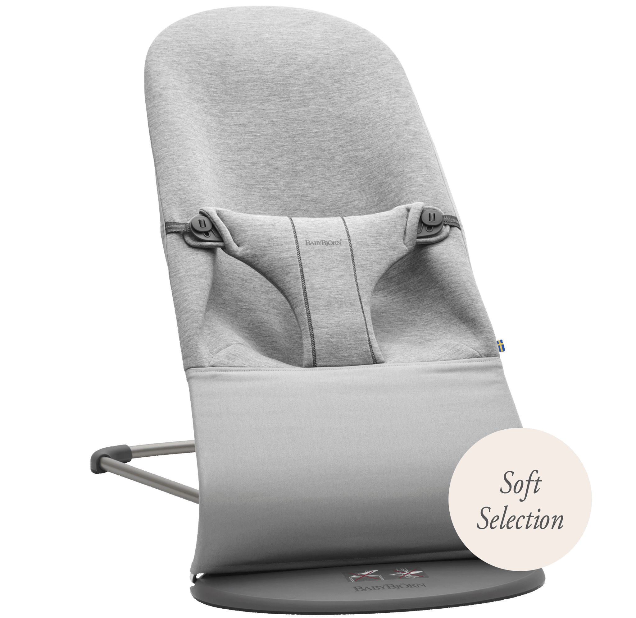 BabyBjorn Bouncer Bliss Light Grey Jersey - Main Image