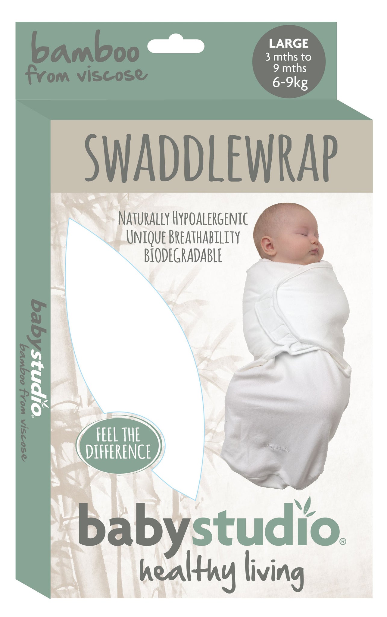 BabyStudio Baby Studio Organic Cotton 0-3 Months Swaddle Pouch