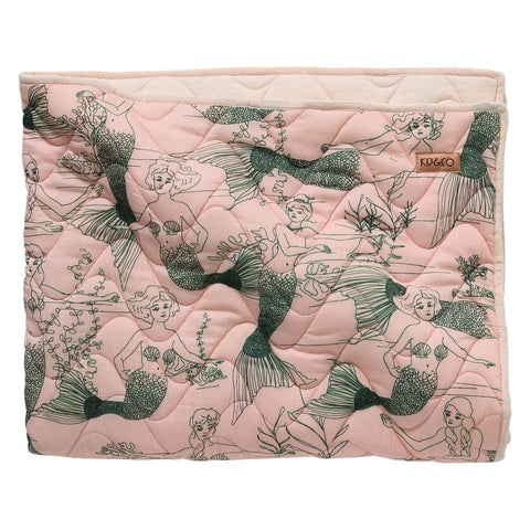 Kip & Co Mermaids Quilted Cot Bedspread