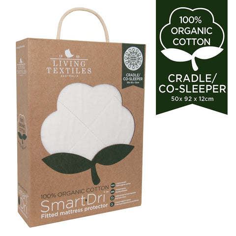 Living Textiles Organic Smart-Dri™ Waterproof mattress protector - Cradle