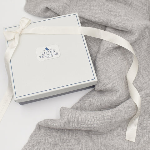 Living Textiles Merino Wool Blanket - Cot - Grey
