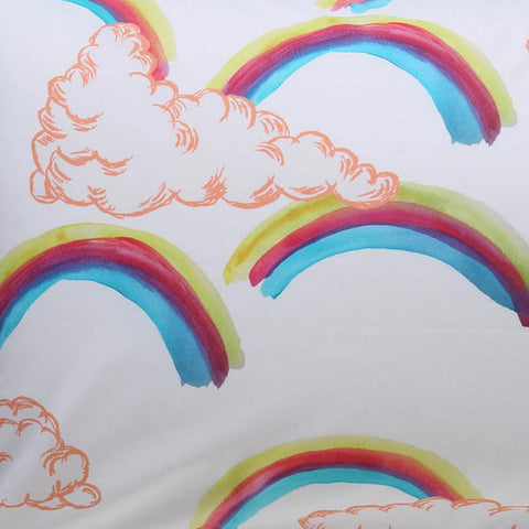 Kip & Co Over the Rainbow Cotton Fitted Sheet - Bassinet