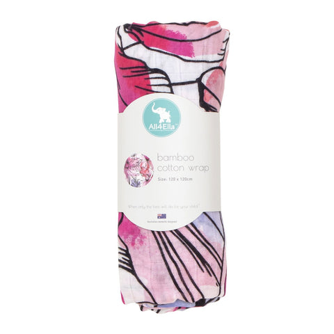 All4Ella Bamboo Cotton Wrap - Floral