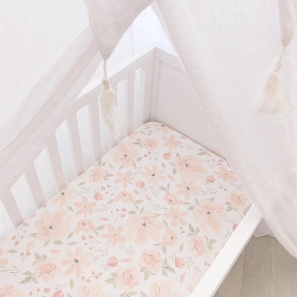 Lolli Living Meadow 2pk Bedside Bassinet Fitted Sheet