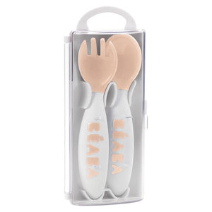 Beaba 2nd Stage Training Fork & Spoon with Storage Case