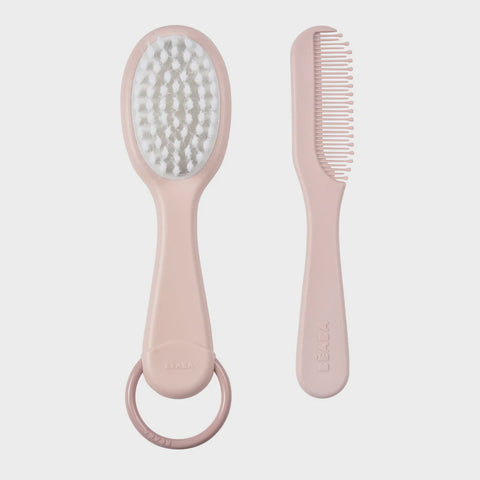 Beaba Baby Brush & Comb - Pink
