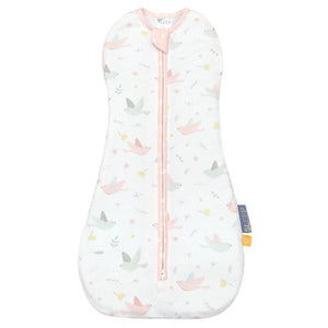 Living Textiles Zip Up Swaddle 0.2tog - Ava