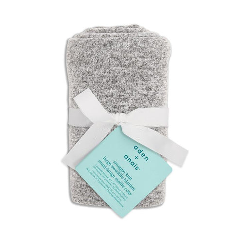 Aden + Anais Snuggle Knit Swaddle Blanket - Heather Grey