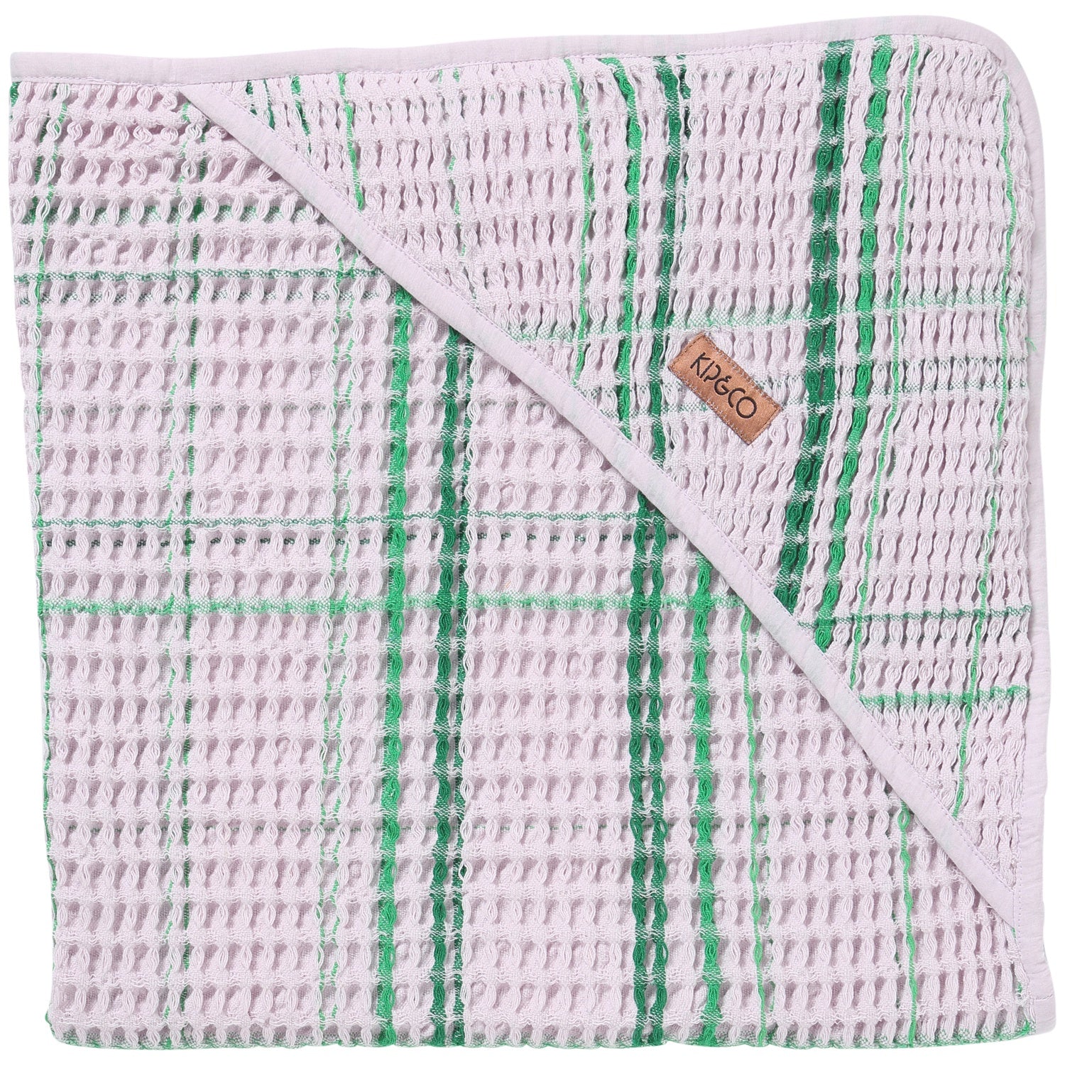 Kip & Co Lilac Moss Waffle Baby Towel