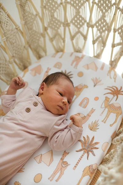 Luna's Treasures Knotted Newborn Gown - Dusky Rose