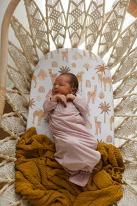 Luna's Treasures Knotted Newborn Gown - Dusky Rose