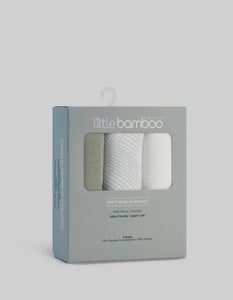 Little Bamboo Muslin Wraps 3Pk - Bayleaf