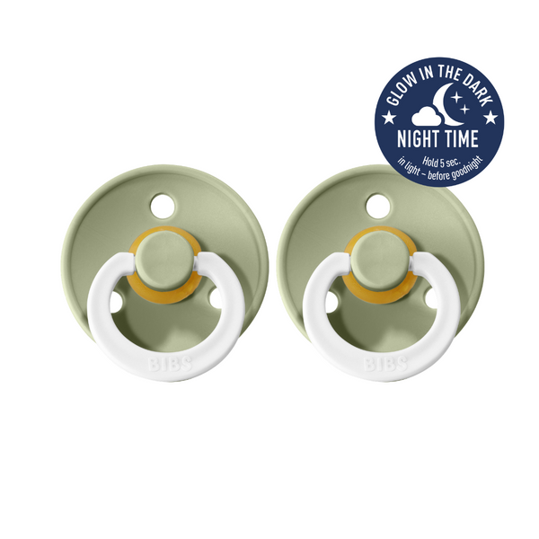 BIBS Night Glow Dummies - Size Two (6-18m)
