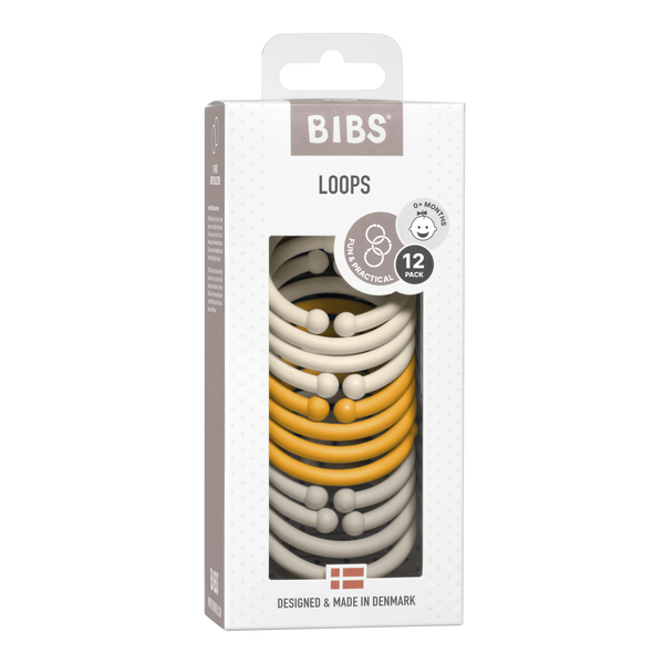 BIBS Loops 12 Pieces - Ivory/Honey Bee/Sand