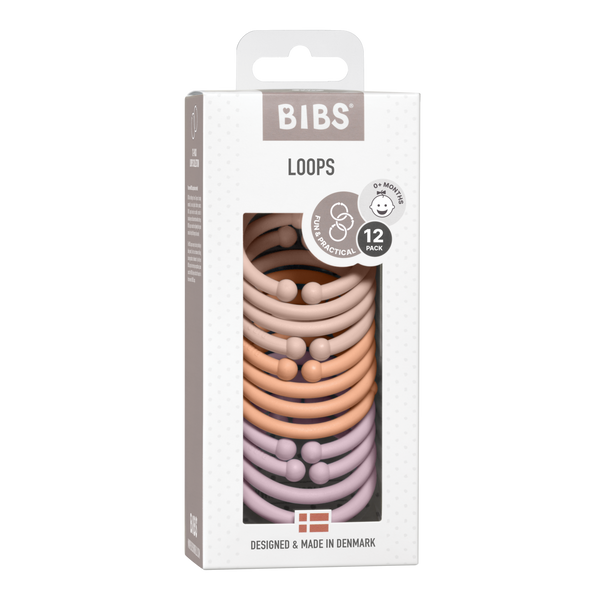 BIBS Loops 12 Pieces - Blush/Peach/Dusky Lilac
