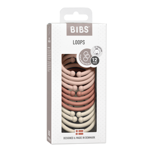 BIBS Loops 12 Pieces - Blush/Woodchuck/Ivory