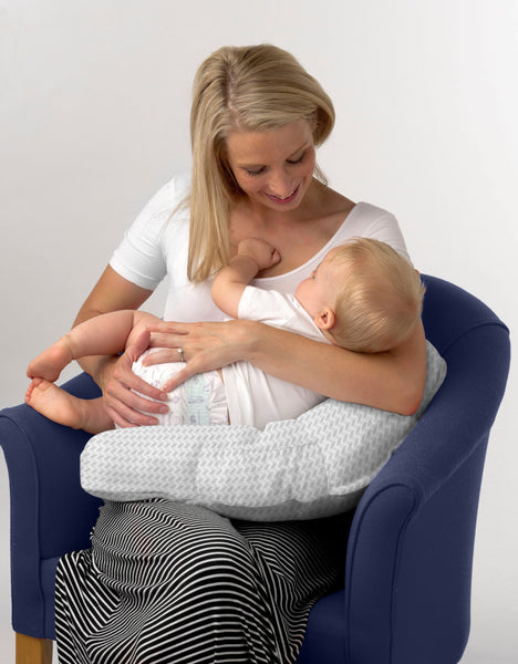 Baby Studio Nursing Pillow - Grey Chevron
